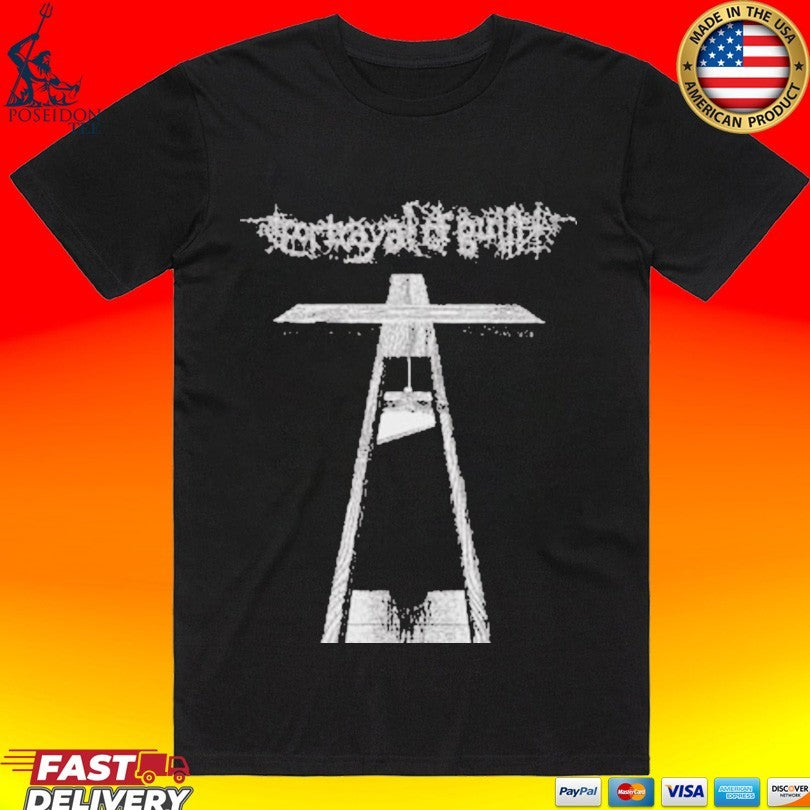 Run For Cover Records Portrayal Of Guilt Guillotine T-shirt Unisex T-shirt, Sweatshirt, Hoodie, Long Sleeve Tee - T-Shirt, Sweatshirt, Hoodie