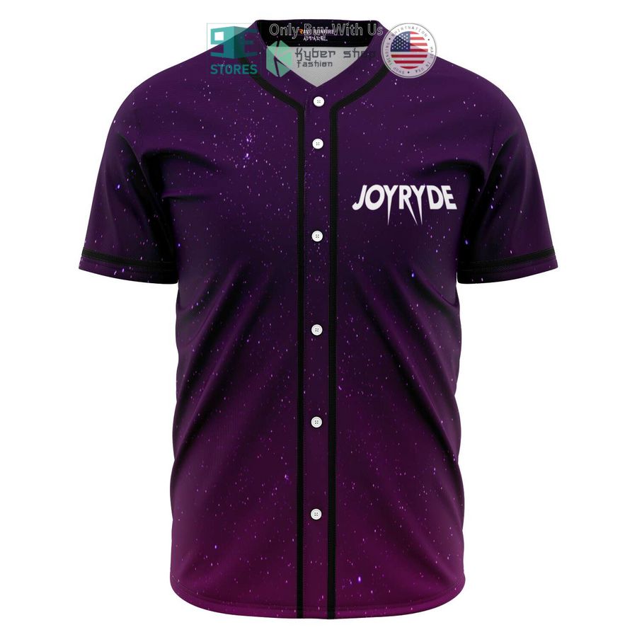 BEST Ryde Or Die Joyryde Violet galaxy Baseball Jersey baseball jersey product view 1