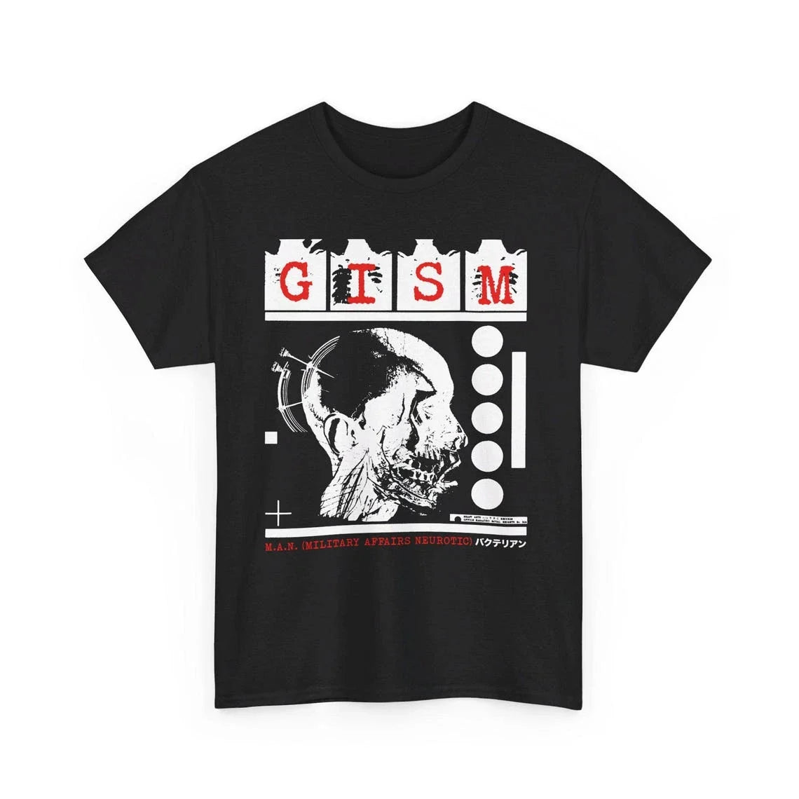GISM Tee-Shirt, m.a.n., Old School Japanese Crust Hardcore Punk,   UNISEX SHIRT Unisex T-shirt, Sweatshirt, Hoodie, Long Sleeve Tee - T-Shirt, Sweatshirt, Hoodie