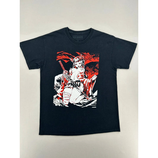 Bad Habits Mens Anime Katana Graphic T-Shirt Black Large Streetwear Unisex T-shirt, Sweatshirt, Hoodie, Long Sleeve Tee - T-Shirt, Sweatshirt, Hoodie