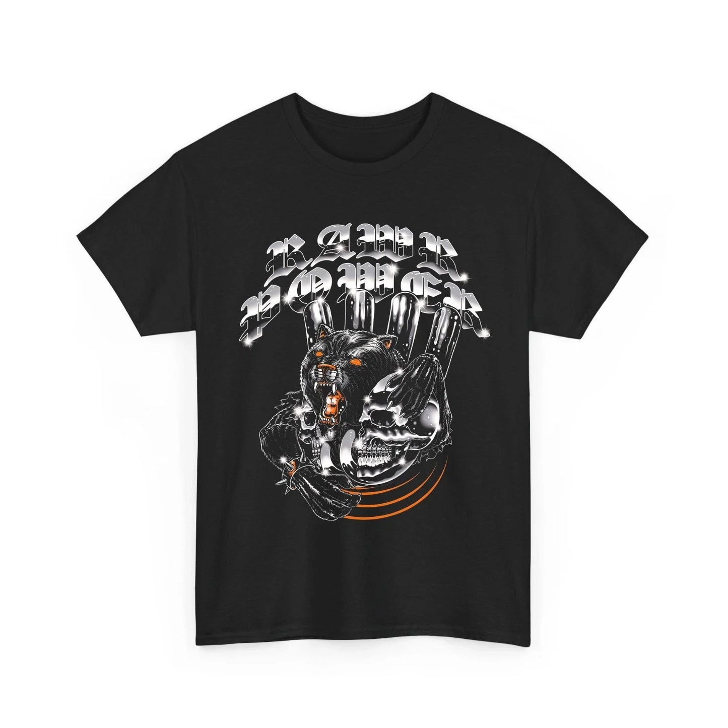 Raw Power Panther Skull Y2K Streetwear Grunge Graphic Men's T-Shirt Unisex T-shirt, Sweatshirt, Hoodie, Long Sleeve Tee - T-Shirt, Sweatshirt, Hoodie