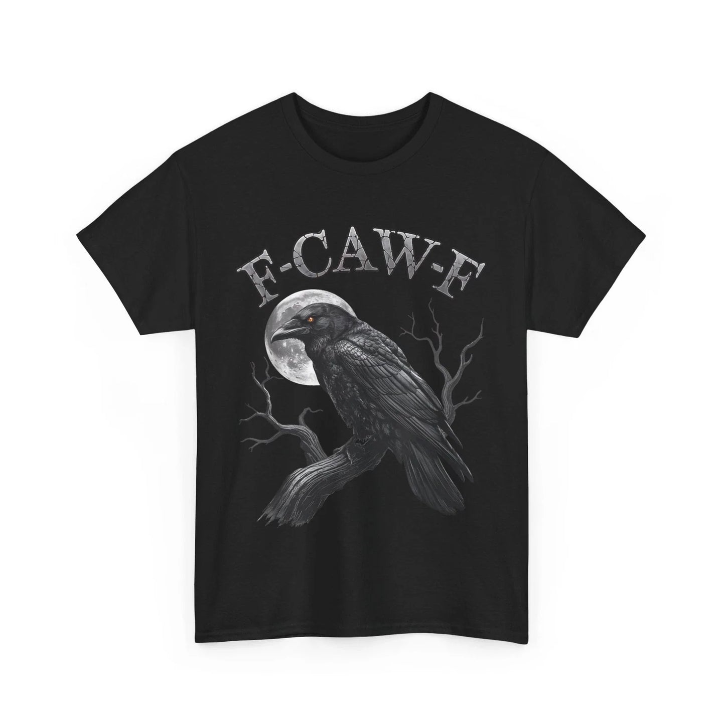 Black Crow Shirt, F-Caw-F Black Crow Moon Gothic Shirt Unisex T-shirt, Sweatshirt, Hoodie, Long Sleeve Tee - T-Shirt, Sweatshirt, Hoodie
