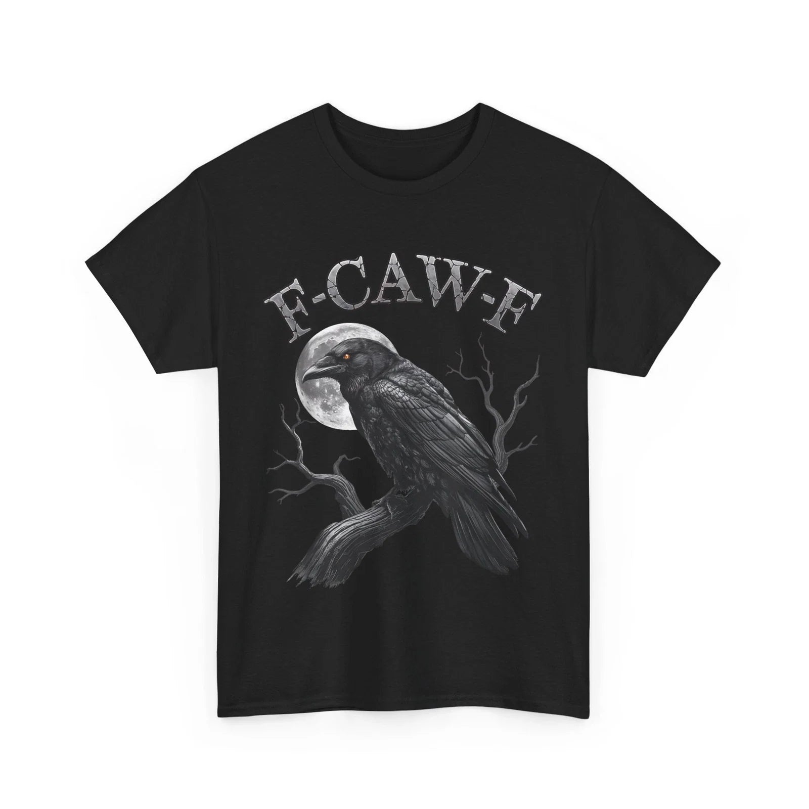 Black Crow Shirt, F-Caw-F Black Crow Moon Gothic Shirt Unisex T-shirt, Sweatshirt, Hoodie, Long Sleeve Tee - T-Shirt, Sweatshirt, Hoodie