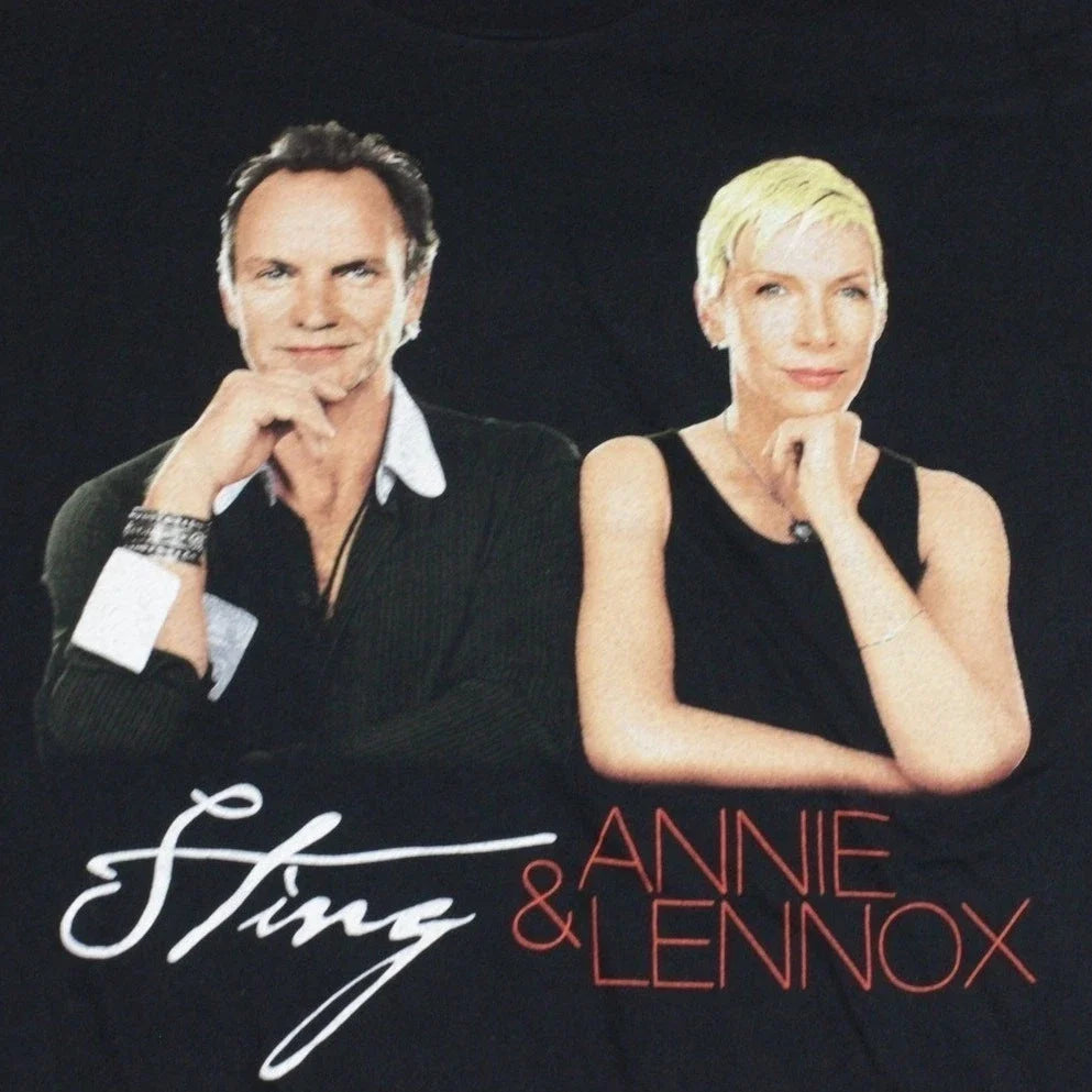 Y2K Sting Annie Lennox Sacred Love Tour 2004 Concert T Shirt Black Mens XXL Unisex T-shirt, Sweatshirt, Hoodie, Long Sleeve Tee - T-Shirt, Sweatshirt, Hoodie