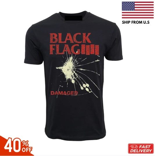 81 DAMAGED BLACK FLAG GRAPHIC BLACK T-SHIRT REPRINT SALE 40% OFF HOT ITEM TRENDY Unisex T-shirt, Sweatshirt, Hoodie, Long Sleeve Tee - T-Shirt, Sweatshirt, Hoodie