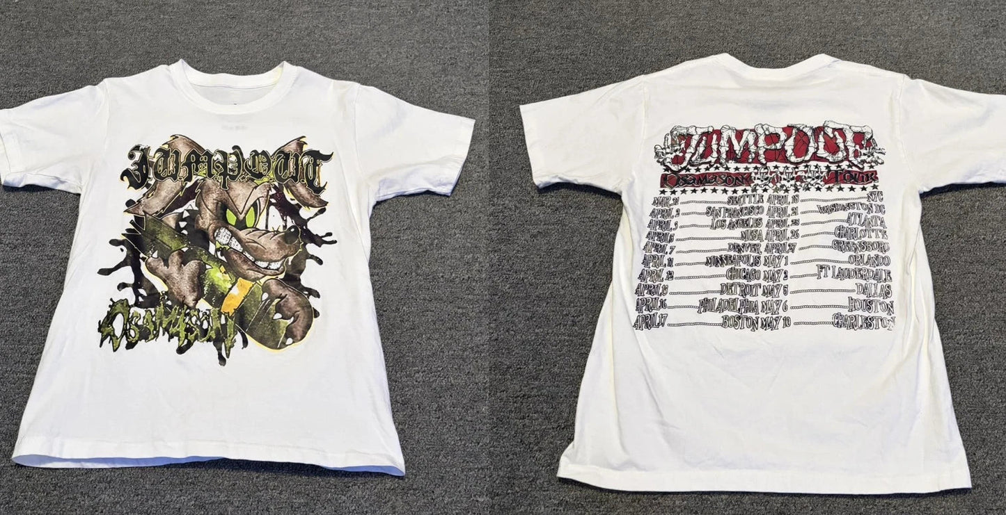 Osamason White Jumpout Merch T-Shirt Mens Streetwear Tee Shirt DM Before Purchas Unisex T-shirt, Sweatshirt, Hoodie, Long Sleeve Tee - T-Shirt, Sweatshirt, Hoodie