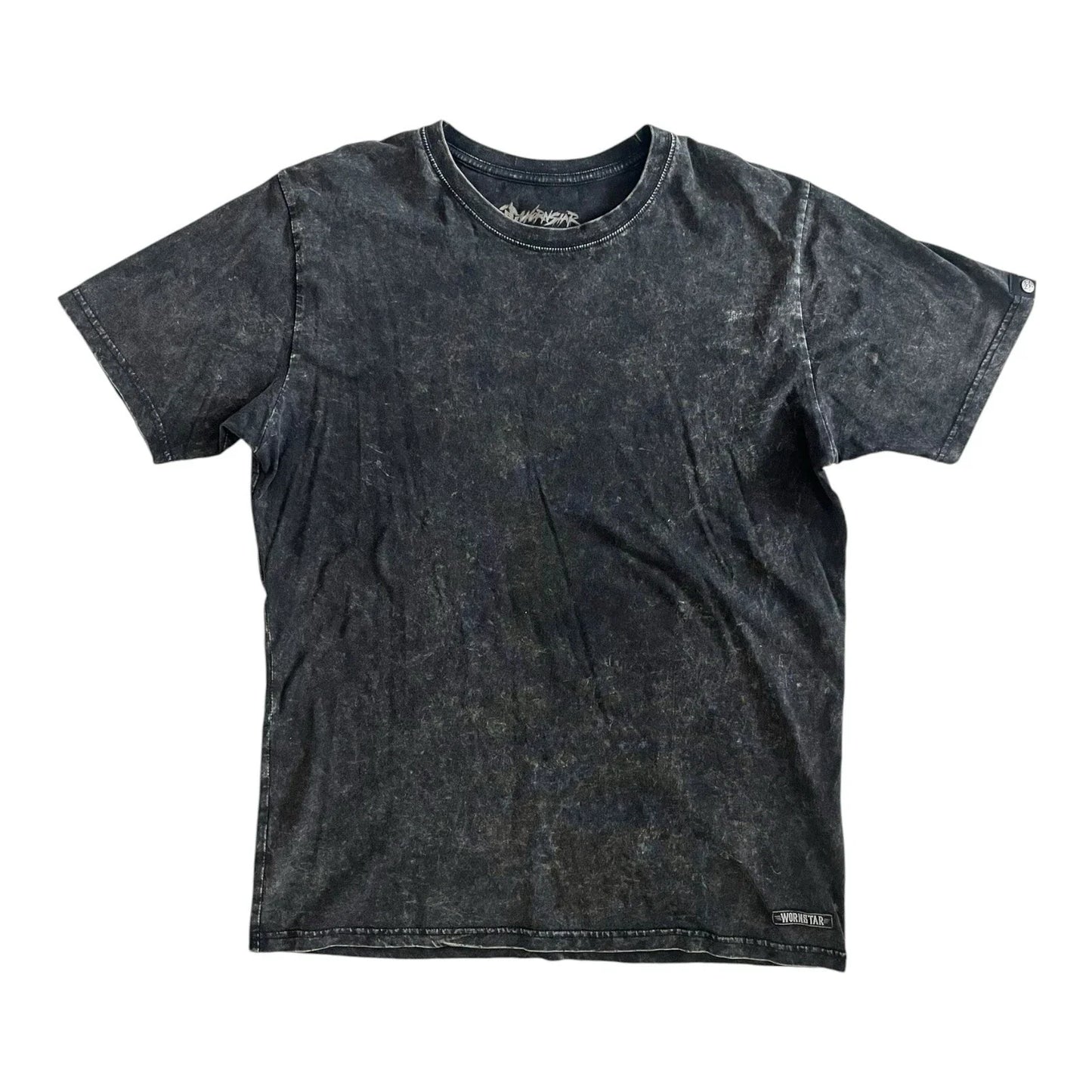 Wornstar Grunge Tee Acid Wash Black Size XL Oversized Streetwear Unisex T-shirt, Sweatshirt, Hoodie, Long Sleeve Tee - T-Shirt, Sweatshirt, Hoodie