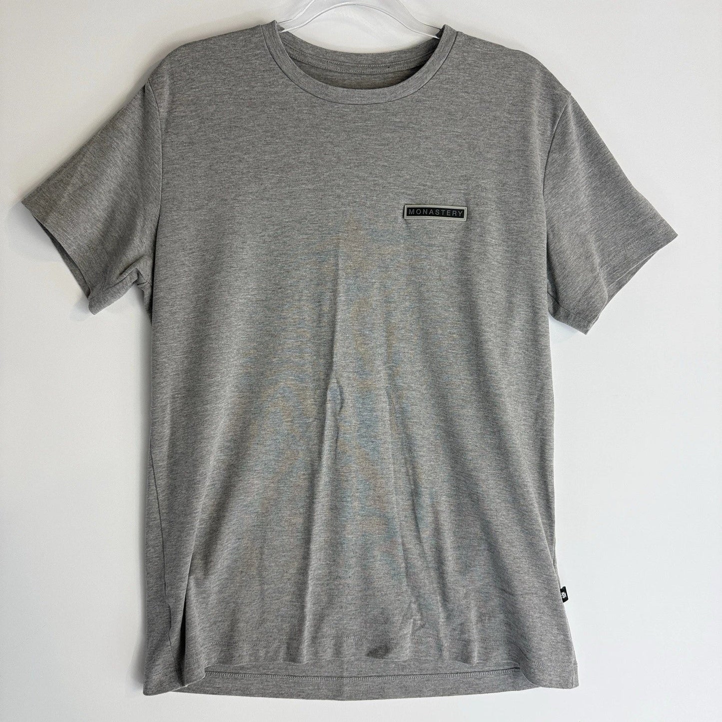 Monastery Logo Patch T-Shirt Gray Melange Size L Cotton Blend Colombia Unisex T-shirt, Sweatshirt, Hoodie, Long Sleeve Tee - T-Shirt, Sweatshirt, Hoodie