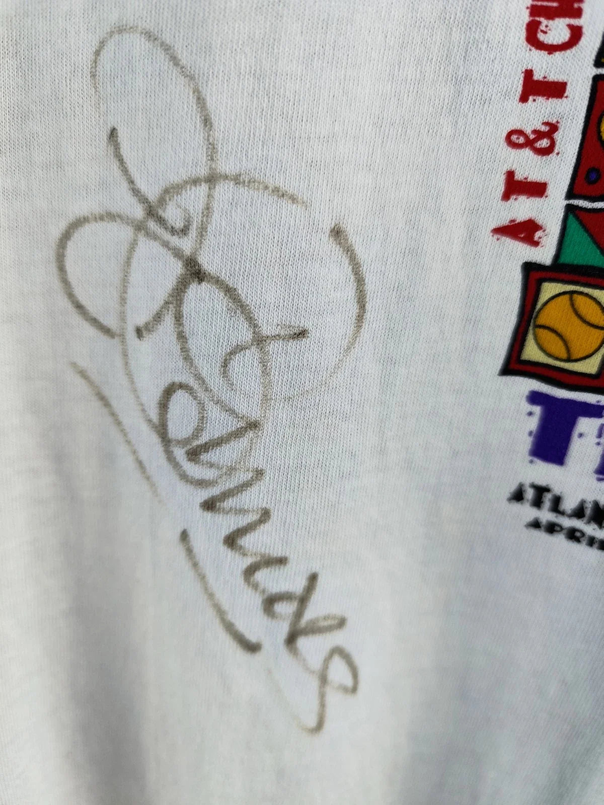 RARE Vintage 1998 AT&T Challenge Tennis T-Shirt SIGNED Pete Sampras L USA Unisex T-shirt, Sweatshirt, Hoodie, Long Sleeve Tee - T-Shirt, Sweatshirt, Hoodie
