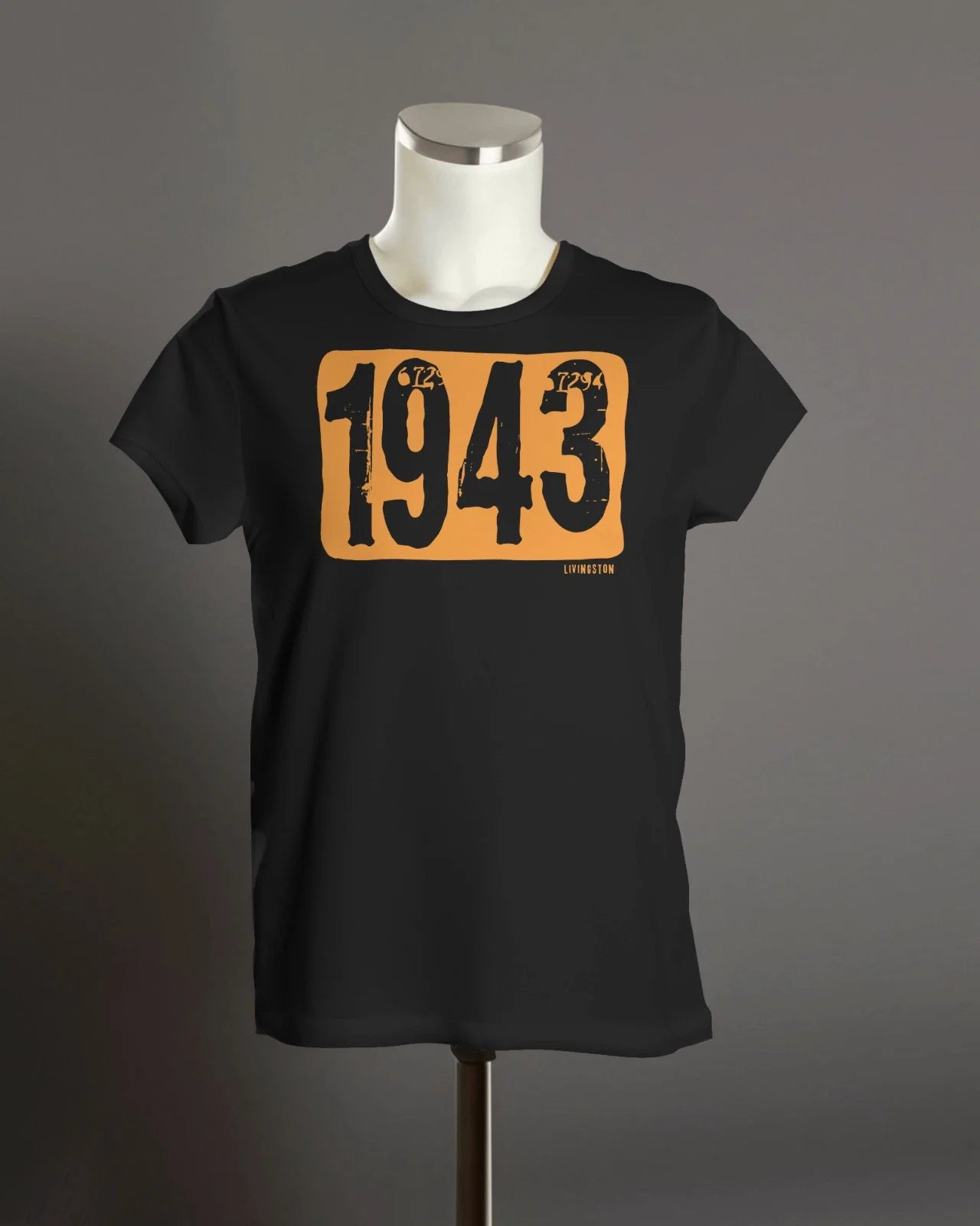 LIVINGSTON 1943 T Shirt | Founded | Unisex Organic | Grunge Unisex T-shirt, Sweatshirt, Hoodie, Long Sleeve Tee - T-Shirt, Sweatshirt, Hoodie