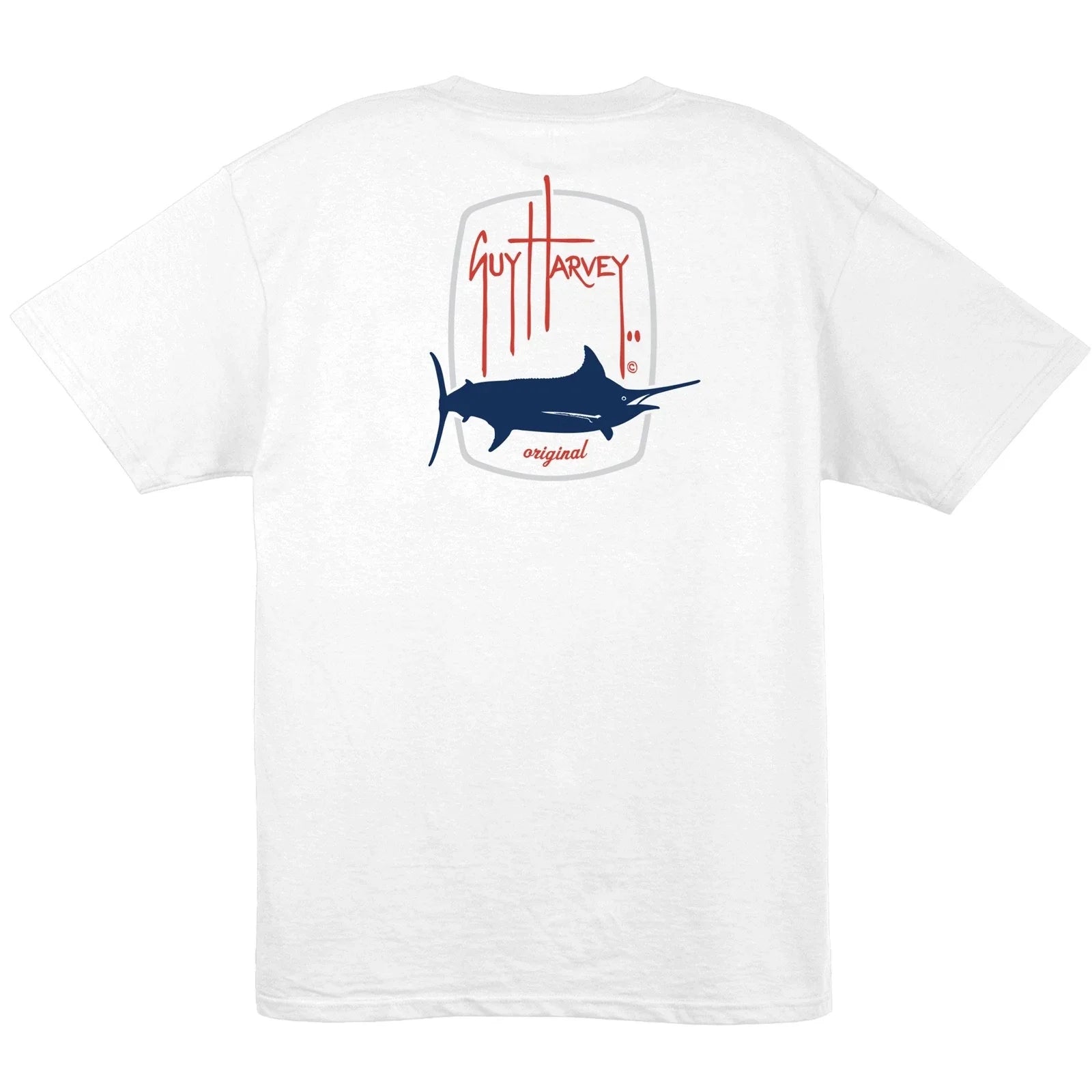 Guy Harvey Men's Barrel Logo S/S Fishing Boat Cotton T-shirt..Pick Size..White Unisex T-shirt, Sweatshirt, Hoodie, Long Sleeve Tee - T-Shirt, Sweatshirt, Hoodie
