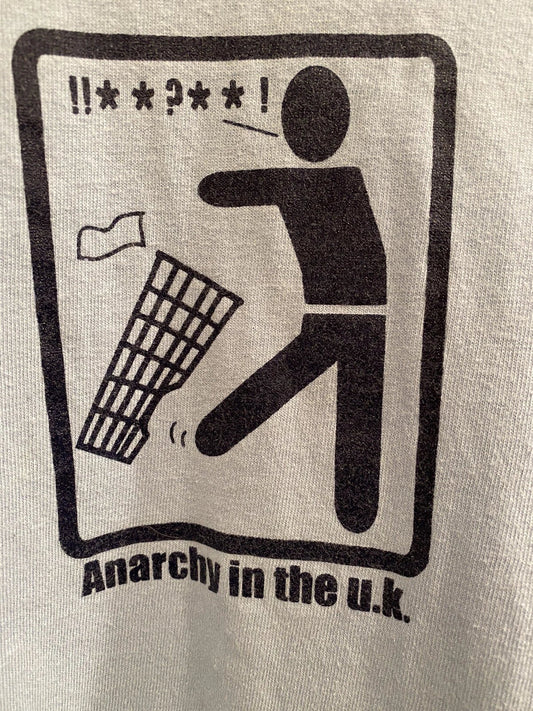 Anarchy in the u.k. RARE Sarcastic Humor Graphic Novelty Funny T-Shirt SZ: Large Unisex T-shirt, Sweatshirt, Hoodie, Long Sleeve Tee - T-Shirt, Sweatshirt, Hoodie