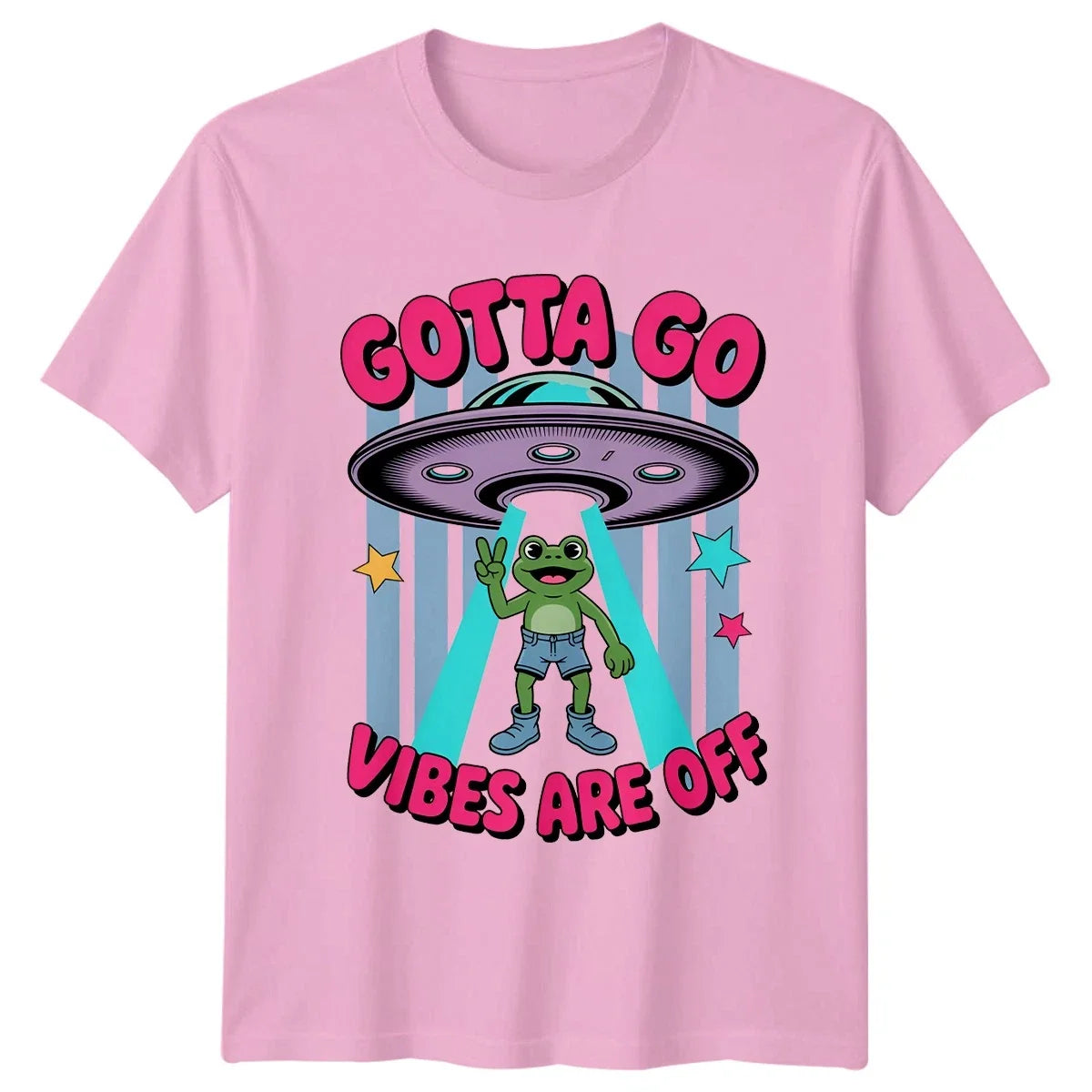 Gotta Go Vibes Are Off T-Shirt Aesthetic Frog Space Birthday Gift For Him Unisex T-shirt, Sweatshirt, Hoodie, Long Sleeve Tee - T-Shirt, Sweatshirt, Hoodie