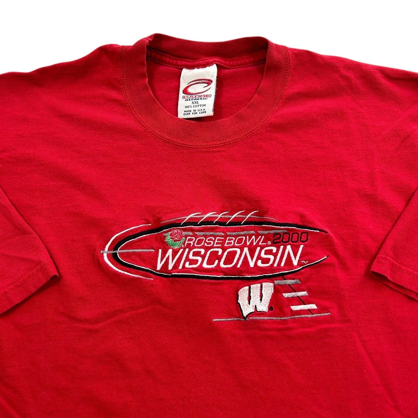 Vintage Wisconsin Badgers Rose Bowl 2000 Graphic Shirt Size 2XL College Football Unisex T-shirt, Sweatshirt, Hoodie, Long Sleeve Tee - T-Shirt, Sweatshirt, Hoodie