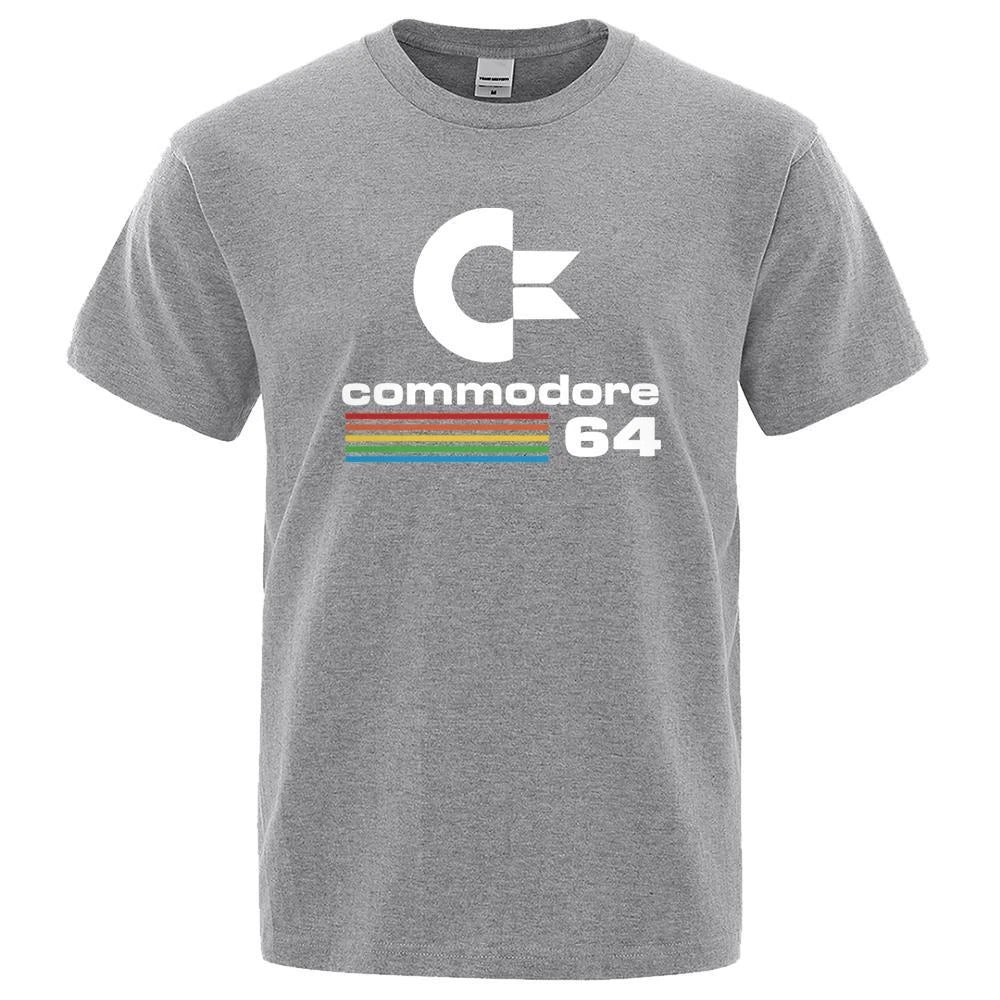 Loose Men T-shirt | Commodore 64 Print | Retro Cool Summer Top Unisex T-shirt, Sweatshirt, Hoodie, Long Sleeve Tee - T-Shirt, Sweatshirt, Hoodie