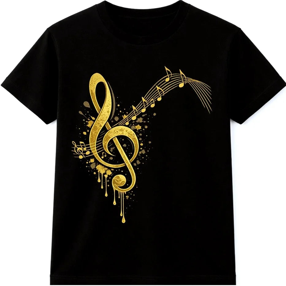 Music Note T-Shirt Treble Clef Musical Lover Gift Colourful Vintage Graphic Tee Unisex T-shirt, Sweatshirt, Hoodie, Long Sleeve Tee - T-Shirt, Sweatshirt, Hoodie