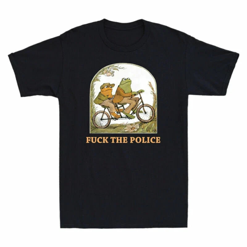 The Men's Funny Frog Tee and Short Cotton T-shirt Sleeve F**k Toad Police Meme Unisex T-shirt, Sweatshirt, Hoodie, Long Sleeve Tee - T-Shirt, Sweatshirt, Hoodie