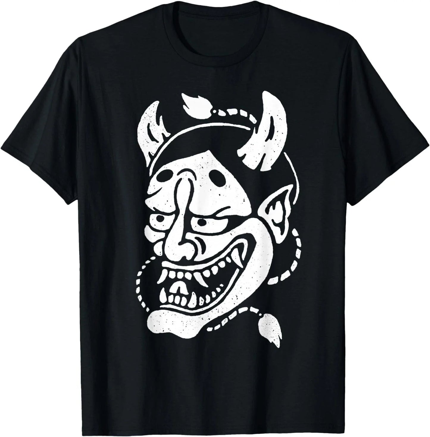 Urban Empyre Hannya Mask Oni Demon T-Shirt, Small, Black Unisex T-shirt, Sweatshirt, Hoodie, Long Sleeve Tee - T-Shirt, Sweatshirt, Hoodie