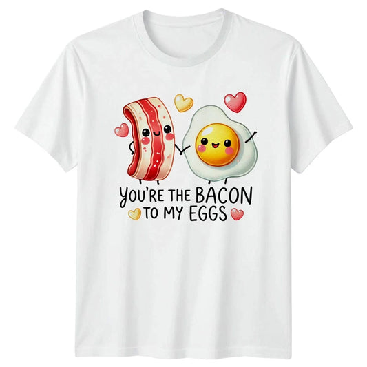 Bacon And Egg Breakfast Food Mens T-Shirt Womens Tee Graphic Unisex Top Unisex T-shirt, Sweatshirt, Hoodie, Long Sleeve Tee - T-Shirt, Sweatshirt, Hoodie