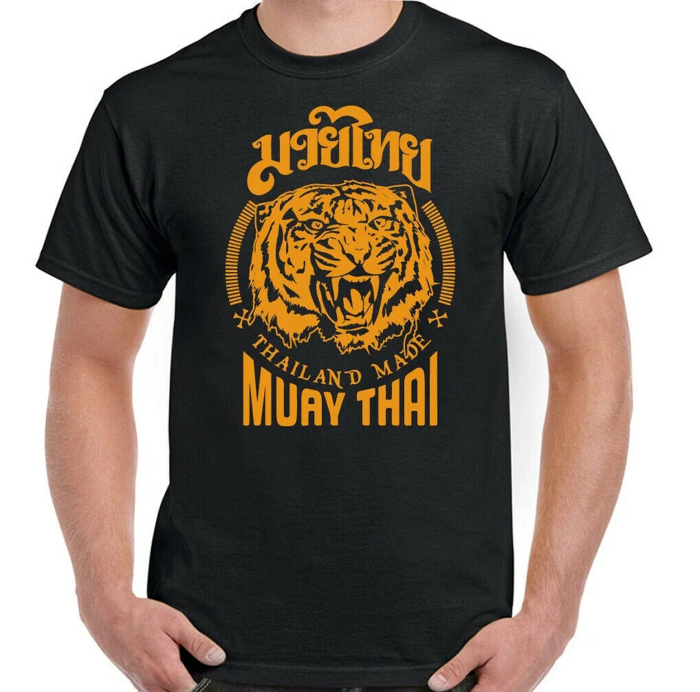 MUAY THAI T-SHIRT MMA UFC Martial Arts Training Top Gym TIGER Glove Fighter Mens Unisex T-shirt, Sweatshirt, Hoodie, Long Sleeve Tee - T-Shirt, Sweatshirt, Hoodie