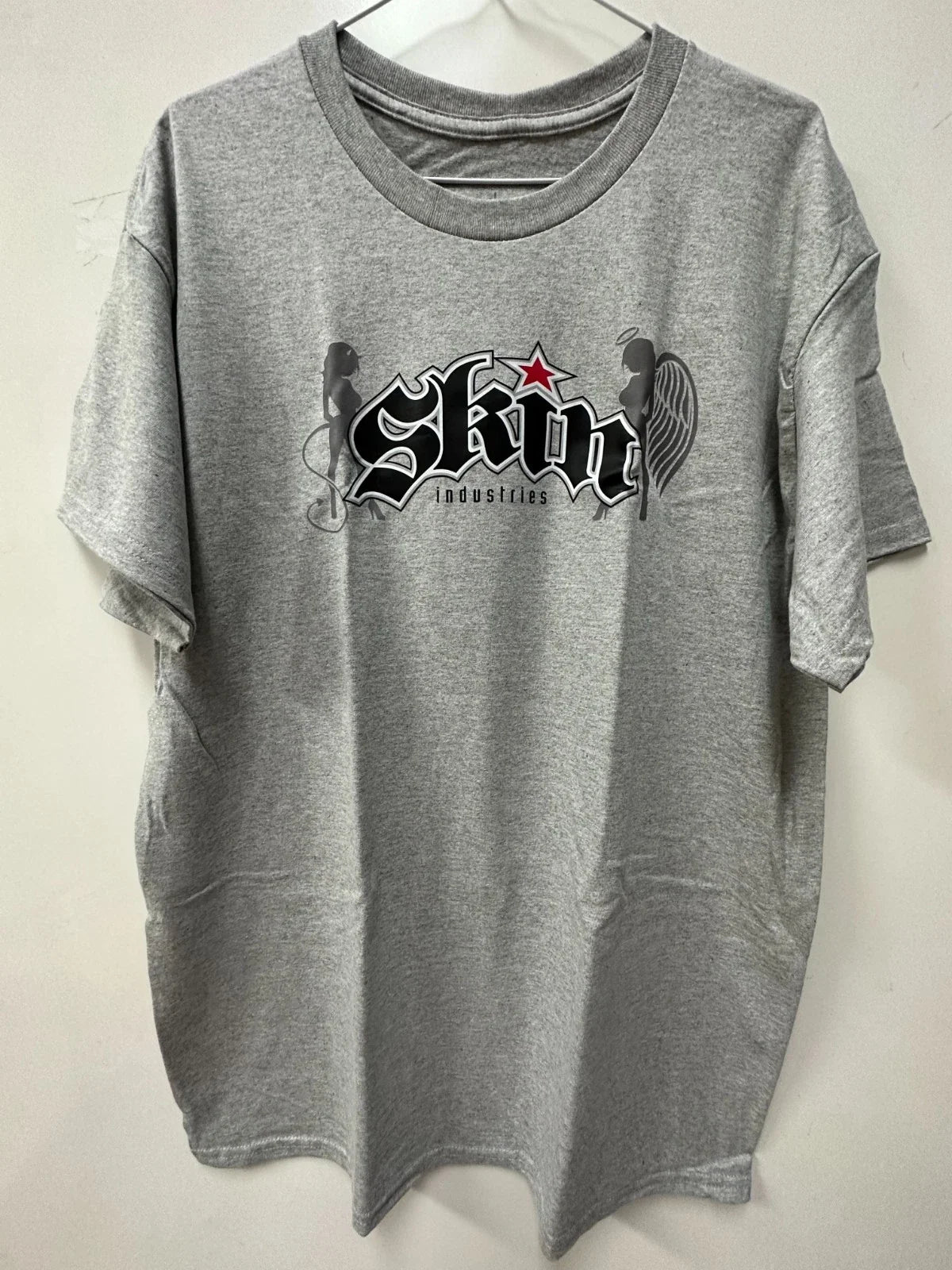 Skin Industries Men's T-Shirt "Devil /Angel" Gray Unisex T-shirt, Sweatshirt, Hoodie, Long Sleeve Tee - T-Shirt, Sweatshirt, Hoodie