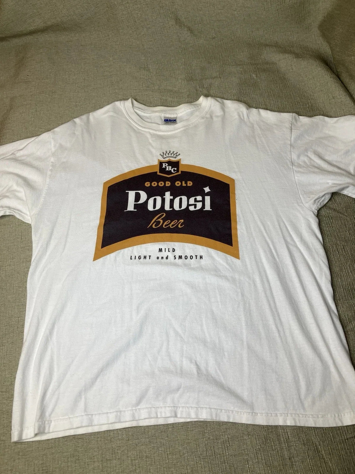 Vintage Good Old Potosi Beer Gildan Men's XL White - Adult & Kids T-Shirts, Sweatshirts & Hoodies apparel design preview 1