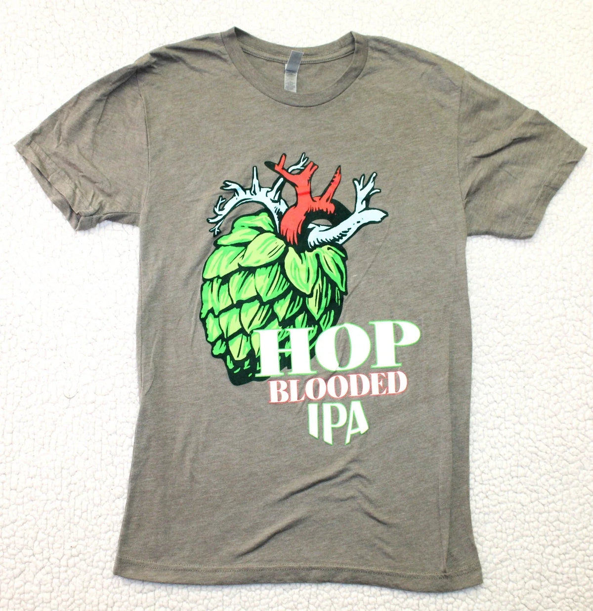 Hop Blooded IPA Graphic Beer Men's Brown SMALL Crying - Adult & Kids T-Shirts, Sweatshirts & Hoodies apparel design preview 1