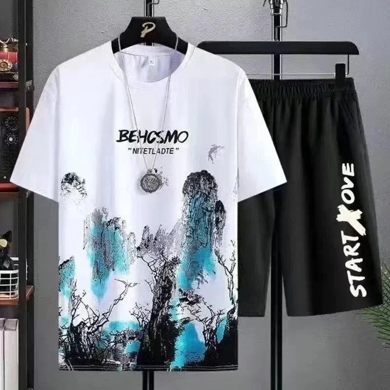 Men's Short Sleeve T-Shirt Silk Clothing Hip Hop Street Fashion Unisex T-shirt, Sweatshirt, Hoodie, Long Sleeve Tee - T-Shirt, Sweatshirt, Hoodie
