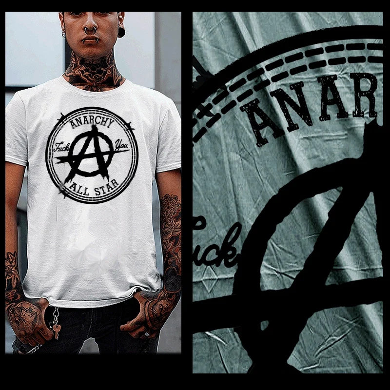Anarchy T-Shirt British 80s Punk Culture F word you Riot acts size S-2XL tee Unisex T-shirt, Sweatshirt, Hoodie, Long Sleeve Tee - T-Shirt, Sweatshirt, Hoodie
