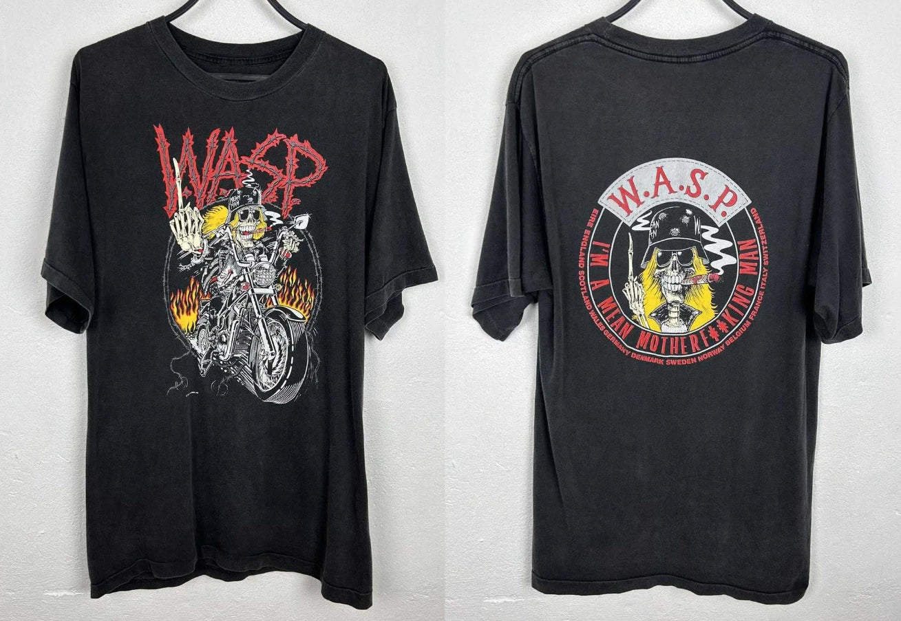 W.A.S.P. Vintage 80s 1989 Metal Band T-Shirt Tour Graphic Tee Unisex S-5XL Unisex T-shirt, Sweatshirt, Hoodie, Long Sleeve Tee - T-Shirt, Sweatshirt, Hoodie