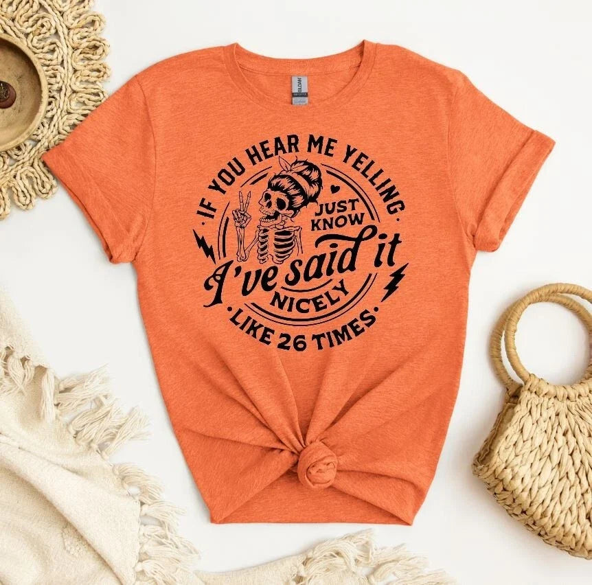 Unisex Graphic Tee, I've Said It Nicely  Shirt, Sarcastic Unisex Shirt Unisex T-shirt, Sweatshirt, Hoodie, Long Sleeve Tee - T-Shirt, Sweatshirt, Hoodie