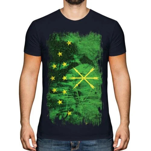 Adygue grunge flag men's t-shirt jersey Unisex T-shirt, Sweatshirt, Hoodie, Long Sleeve Tee - T-Shirt, Sweatshirt, Hoodie