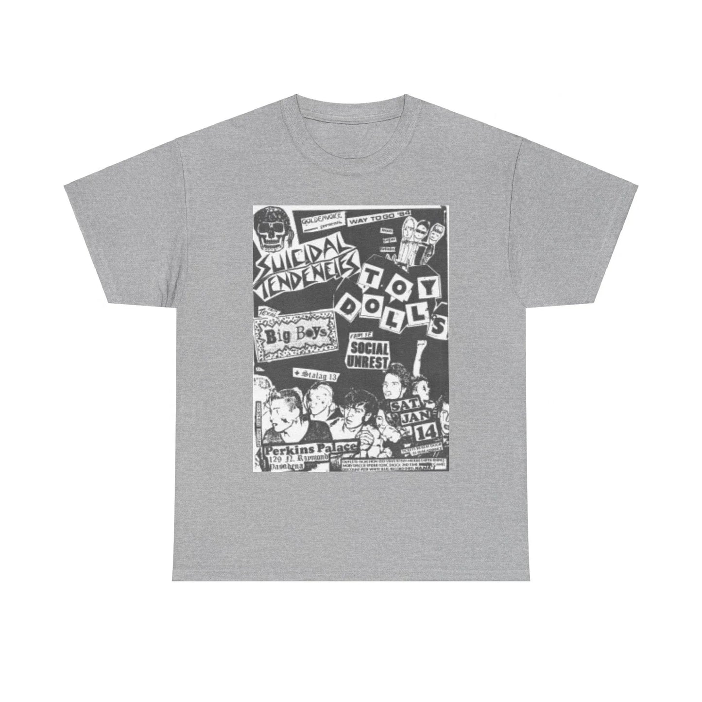 Toy Dolls Vintage Punk Rock Flyer Unisex Heavy Cotton Tee Unisex T-shirt, Sweatshirt, Hoodie, Long Sleeve Tee - T-Shirt, Sweatshirt, Hoodie