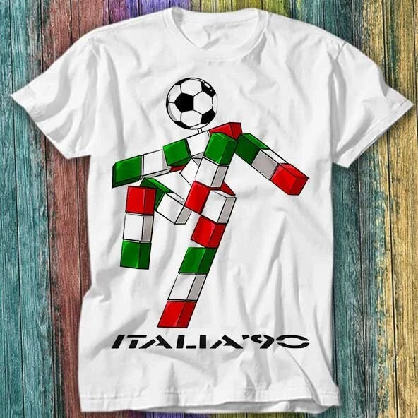 Italia 90 Logo World Cup Football Soccer Italy 1990 T Shirt Top Tee 331 Unisex T-shirt, Sweatshirt, Hoodie, Long Sleeve Tee - T-Shirt, Sweatshirt, Hoodie