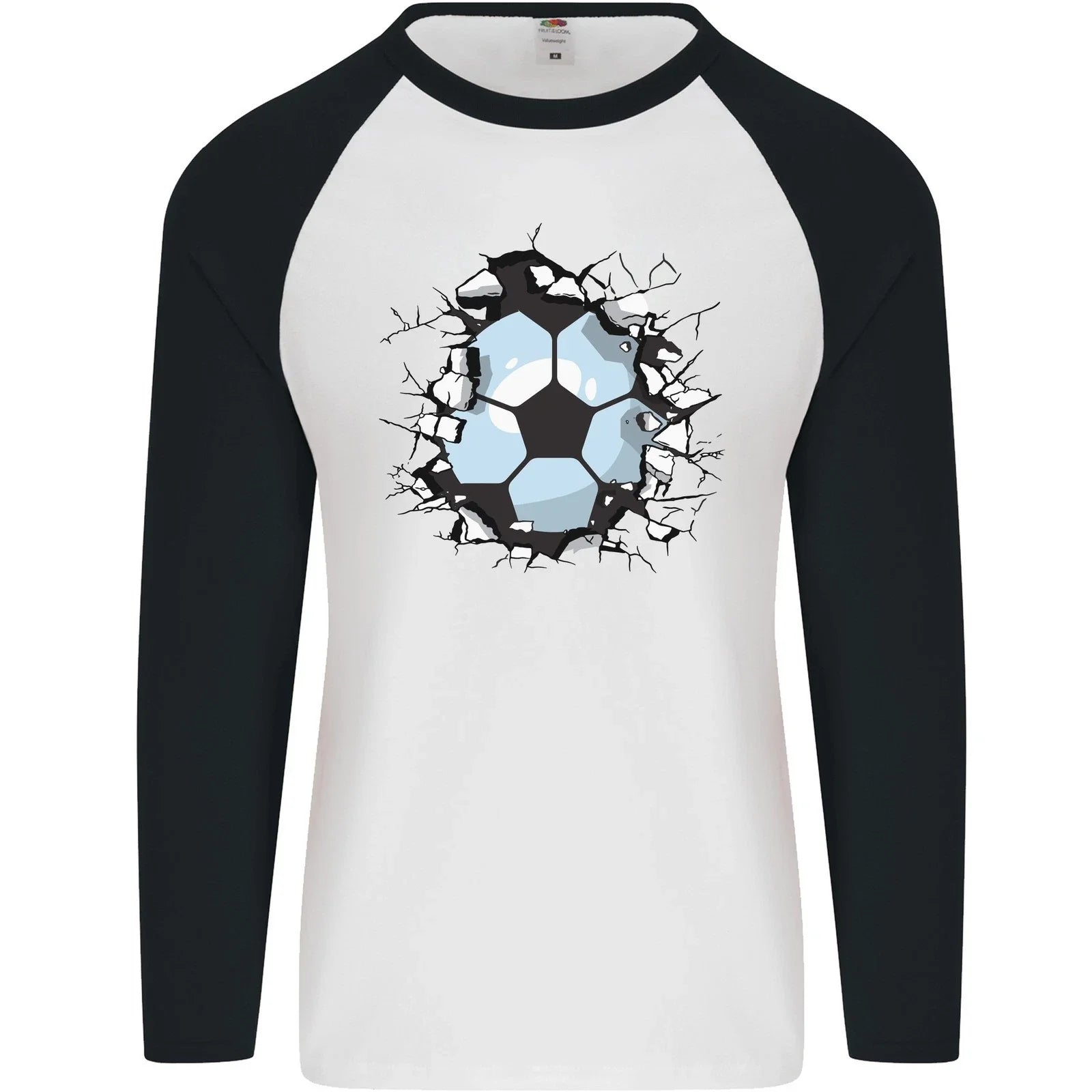 Football Smash Soccer Player Ball Mens L/S Baseball T-Shirt Unisex T-shirt, Sweatshirt, Hoodie, Long Sleeve Tee - T-Shirt, Sweatshirt, Hoodie