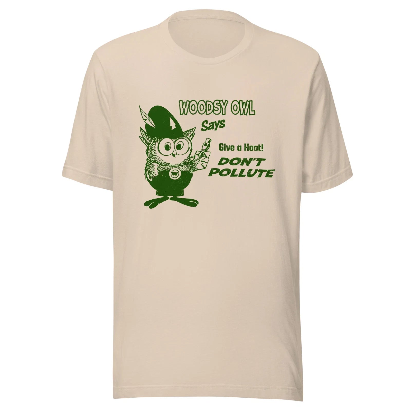 Give a Hoot! Don't Pollute T-Shirt - Woodsy Owl Retro 80s Throwback Tee Unisex T-shirt, Sweatshirt, Hoodie, Long Sleeve Tee - T-Shirt, Sweatshirt, Hoodie