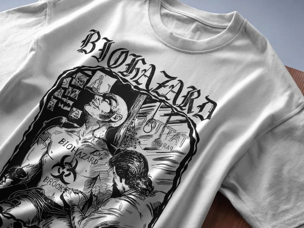 BIOHAZARD SCARRED FOR LIFE T SHIRT Unisex T-shirt, Sweatshirt, Hoodie, Long Sleeve Tee - T-Shirt, Sweatshirt, Hoodie