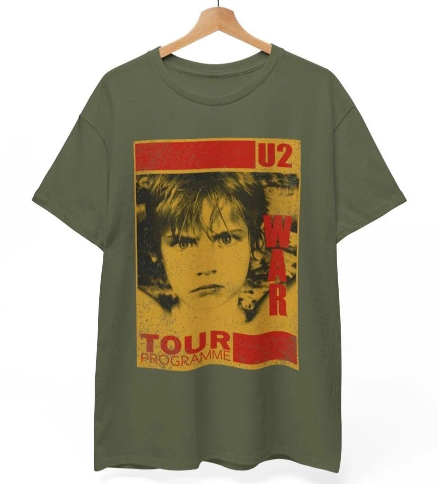 U2 War Tour 80s T-Shirt, U2 Tshirt, U2 Band Tee, Classic Rock, Unisex Tee Unisex T-shirt, Sweatshirt, Hoodie, Long Sleeve Tee - T-Shirt, Sweatshirt, Hoodie