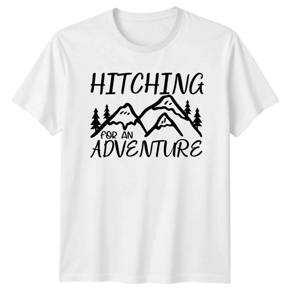 Hitching For An Adventure T-Shirt Camping Adventure Outdoors Unisex T-shirt, Sweatshirt, Hoodie, Long Sleeve Tee - T-Shirt, Sweatshirt, Hoodie
