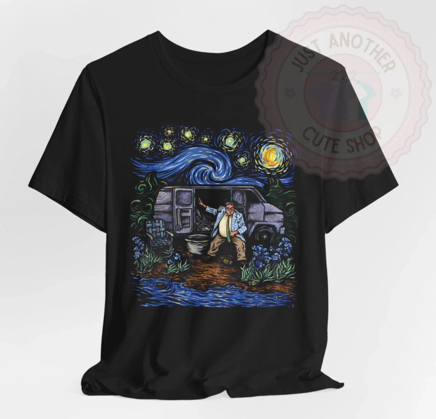 Down By The River T Shirt  SNL! Chris Farley! Matt Foley!  Funny Van Gogh Tee! Unisex T-shirt, Sweatshirt, Hoodie, Long Sleeve Tee - T-Shirt, Sweatshirt, Hoodie