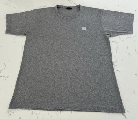 Acne Studios Nash Face T-Shirt Gray Mens Large Stockholm Sweden Minimalist Tee Unisex T-shirt, Sweatshirt, Hoodie, Long Sleeve Tee - T-Shirt, Sweatshirt, Hoodie