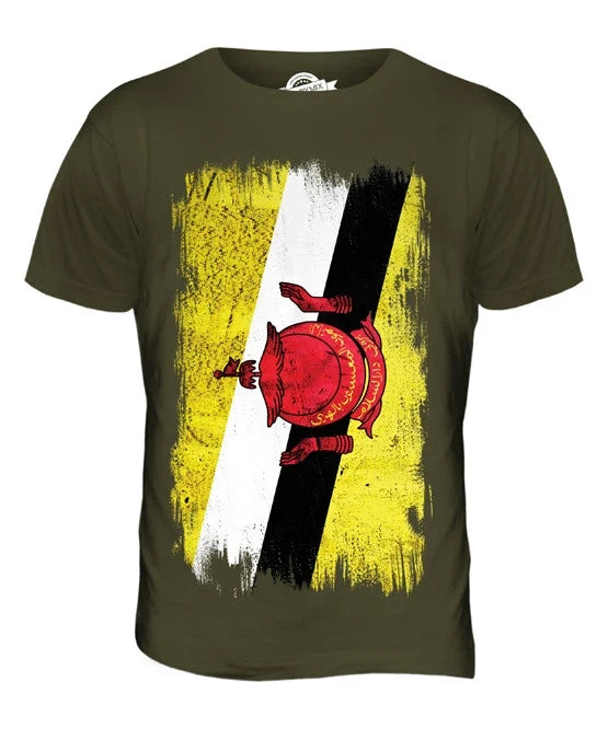 BRUNEI GRUNGE FLAG MENS T SHIRT TEE SHIRT XS S M L XL 2XL 3XL 4XL 5XL Unisex T-shirt, Sweatshirt, Hoodie, Long Sleeve Tee - T-Shirt, Sweatshirt, Hoodie