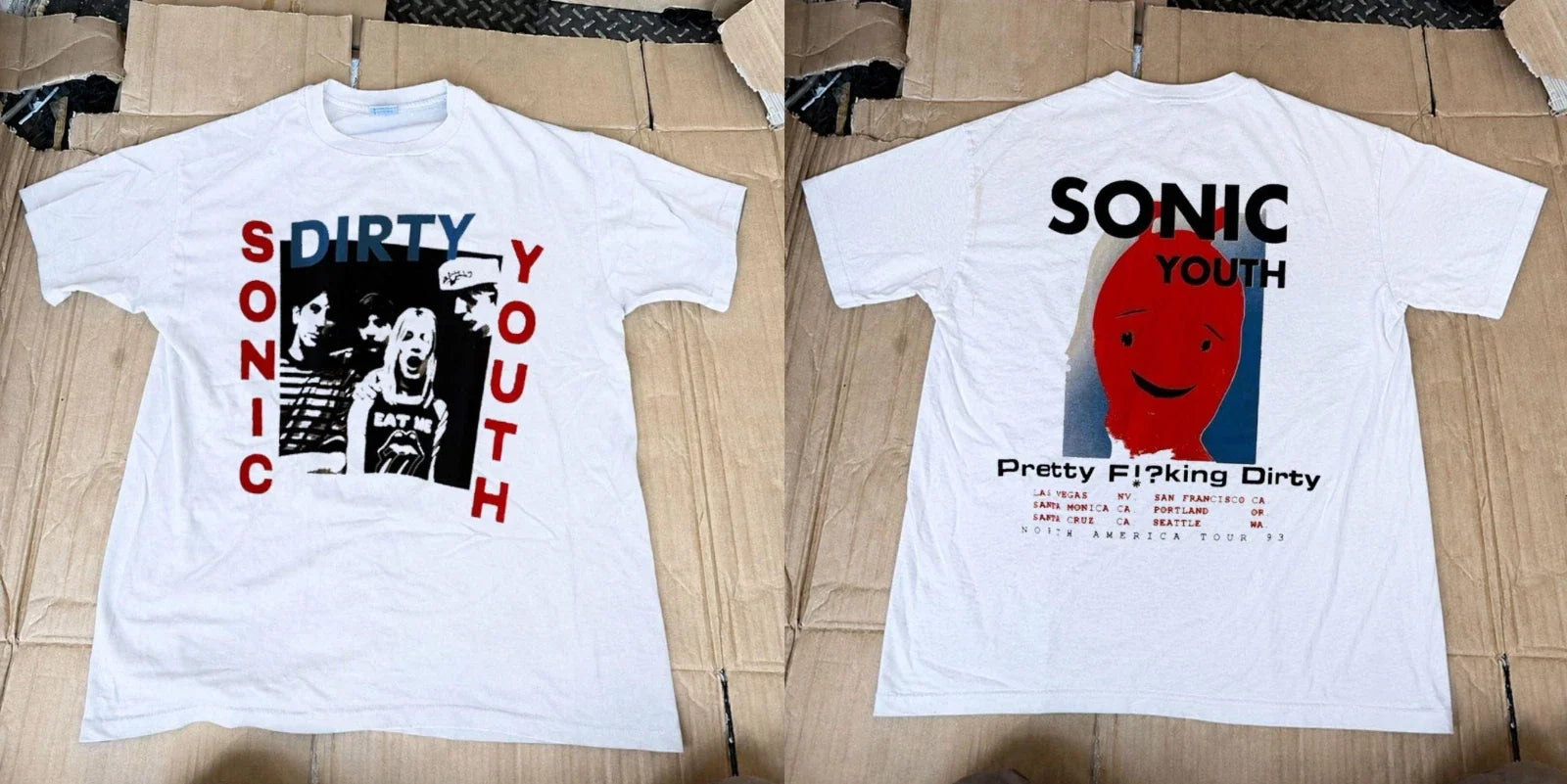 New Sonic Youth 1993 Dirty North American Tour 90s  Unisex Shirt Reprint Unisex T-shirt, Sweatshirt, Hoodie, Long Sleeve Tee - T-Shirt, Sweatshirt, Hoodie