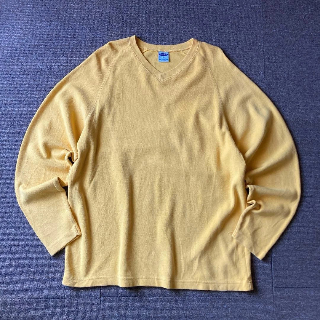 00s Old Nay thermal long sleee t-shirt yellow grunge y2k Heisei L Unisex T-shirt, Sweatshirt, Hoodie, Long Sleeve Tee - T-Shirt, Sweatshirt, Hoodie