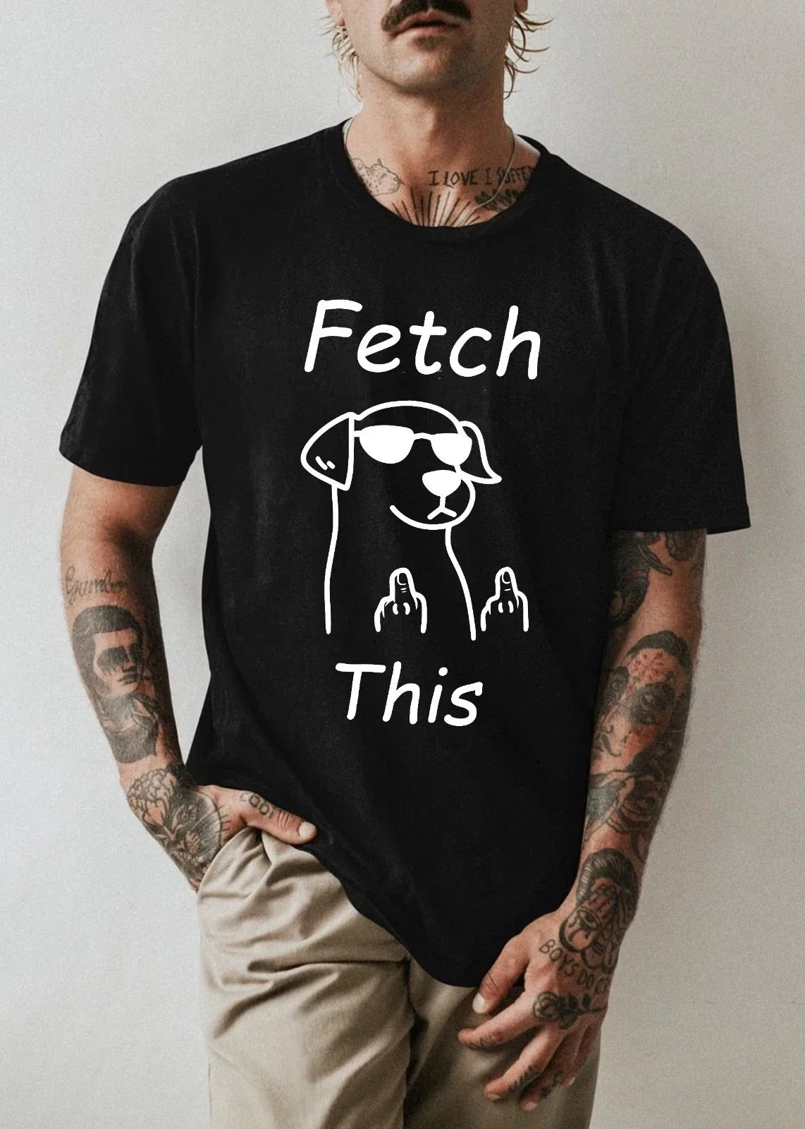Fetch This Funny Dog T-Shirt Cool Dog Graphic Tee Meme Sarcastic Unisex Shirt Unisex T-shirt, Sweatshirt, Hoodie, Long Sleeve Tee - T-Shirt, Sweatshirt, Hoodie