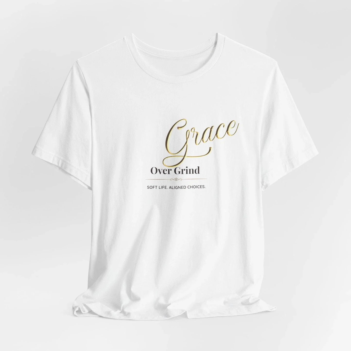 Christian Empowerment Shirt  Grace Over Grind  FaithBased Minimalist Tee Unisex T-shirt, Sweatshirt, Hoodie, Long Sleeve Tee - T-Shirt, Sweatshirt, Hoodie