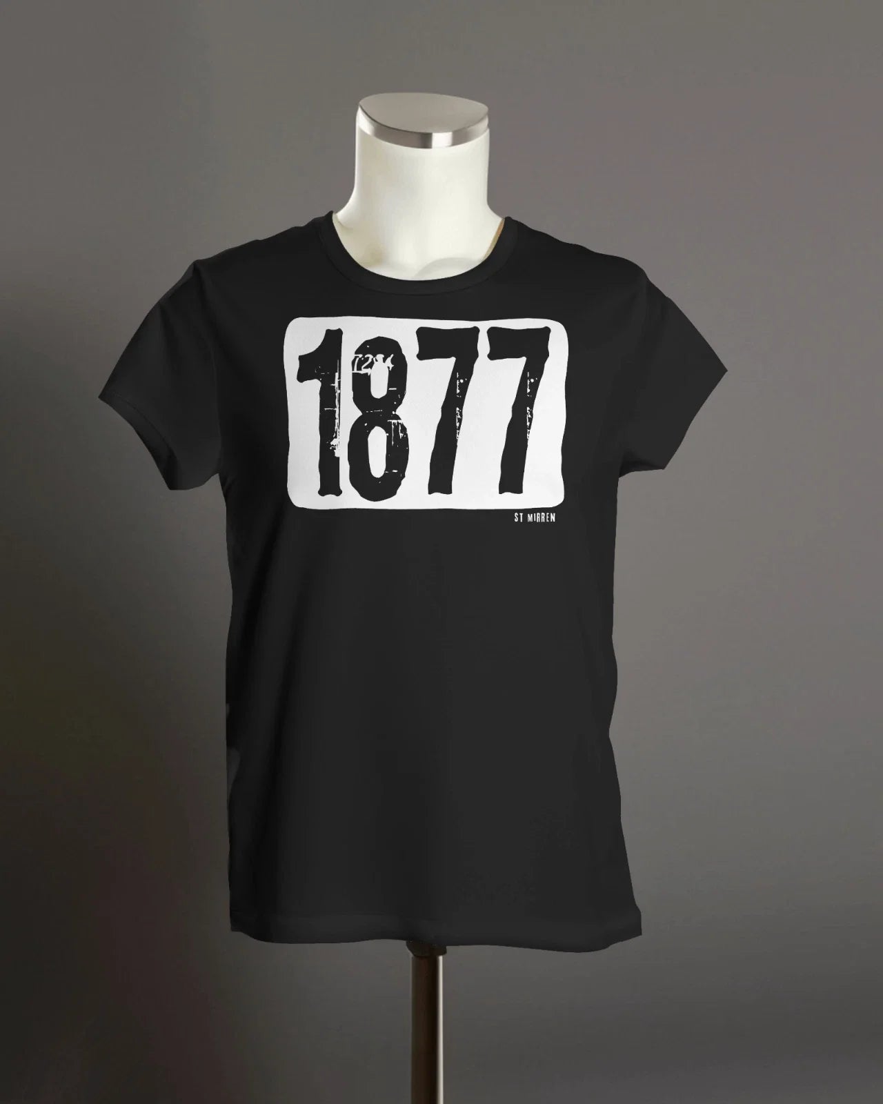 ST MIRREN 1877 T Shirt | Founded | Organic Unisex | Grunge Unisex T-shirt, Sweatshirt, Hoodie, Long Sleeve Tee - T-Shirt, Sweatshirt, Hoodie