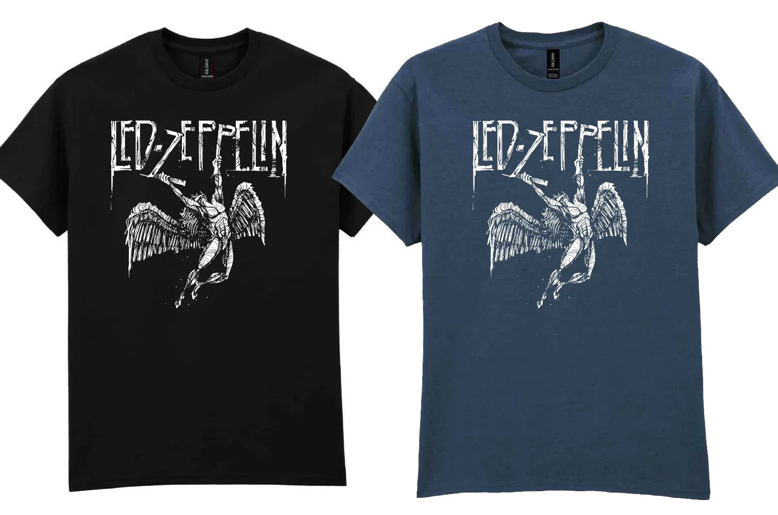 Led Zeppelin Angel black or blue dusk T-Shirt 100% ultra cotton Hard Rock Gift Unisex T-shirt, Sweatshirt, Hoodie, Long Sleeve Tee - T-Shirt, Sweatshirt, Hoodie