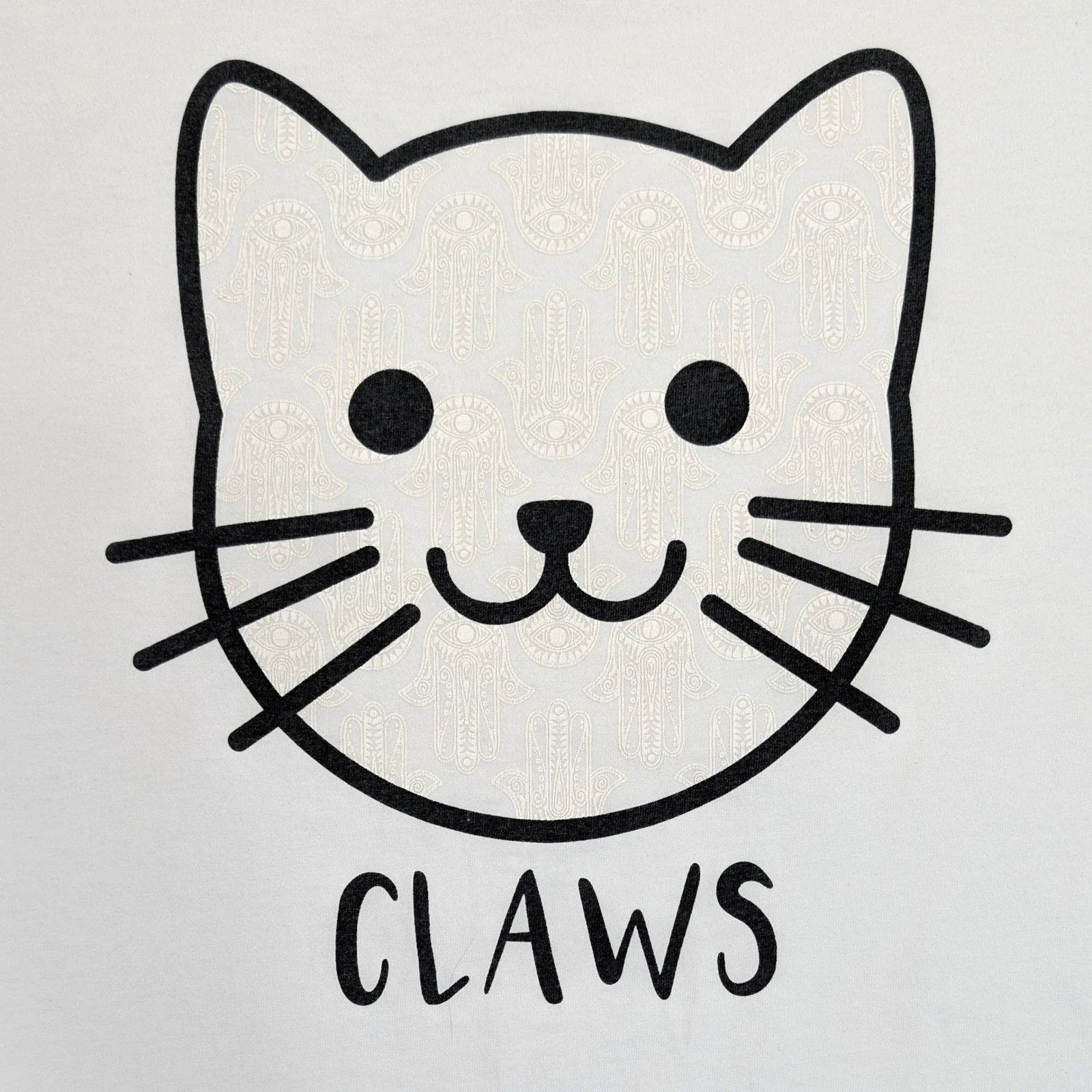 Alta Gracia Cat Graphic Long Sleeve T Shirt White Minimalist Claws Size L Unisex T-shirt, Sweatshirt, Hoodie, Long Sleeve Tee - T-Shirt, Sweatshirt, Hoodie