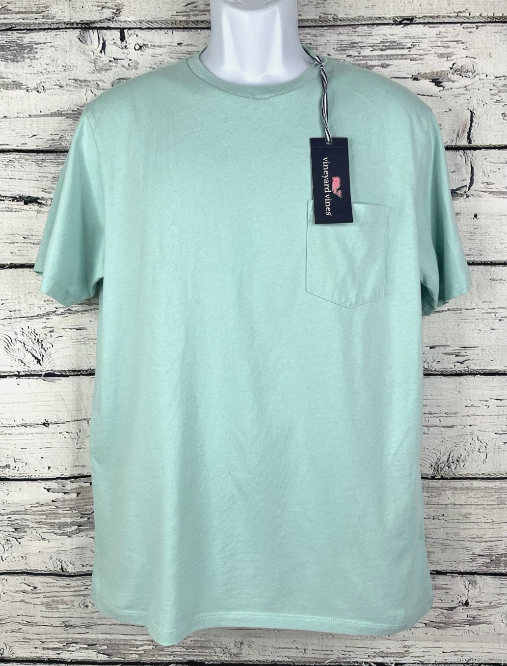 Vineyard Vines Men's Short Sleeve Pocket T-Shirt Mangrove Mint Size Large - NEW Unisex T-shirt, Sweatshirt, Hoodie, Long Sleeve Tee - T-Shirt, Sweatshirt, Hoodie